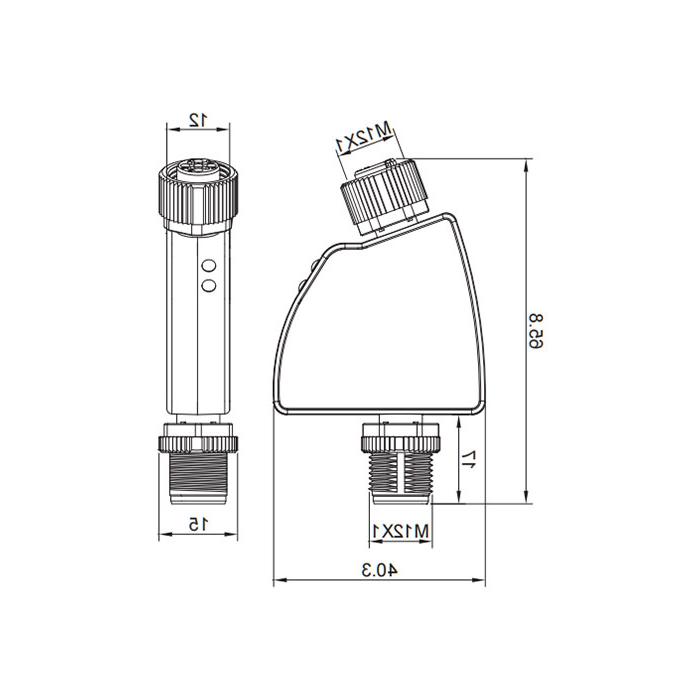 IO-Link Hub、1 AI, PT100 热电偶模拟量适配器、0AC041